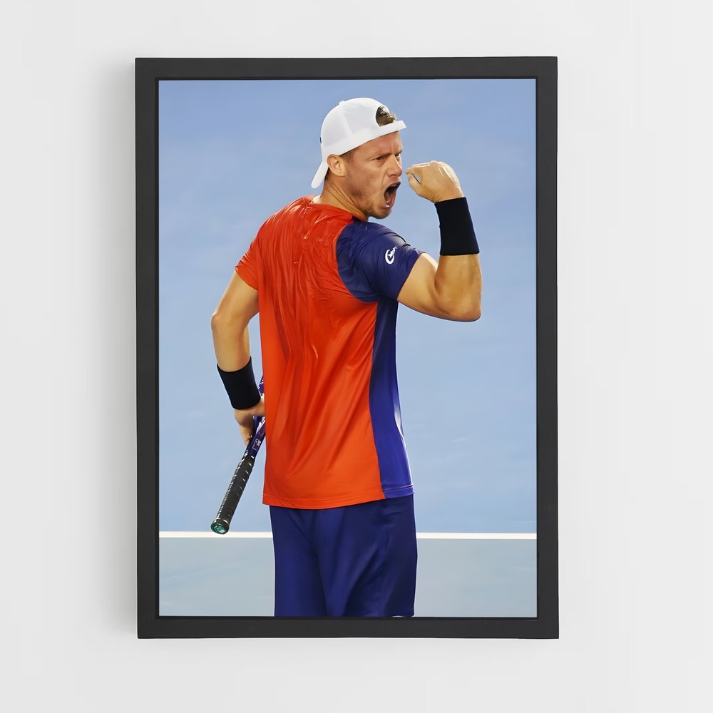 Poster Lleyton en Émotion – affiche Tennis (vue 2)